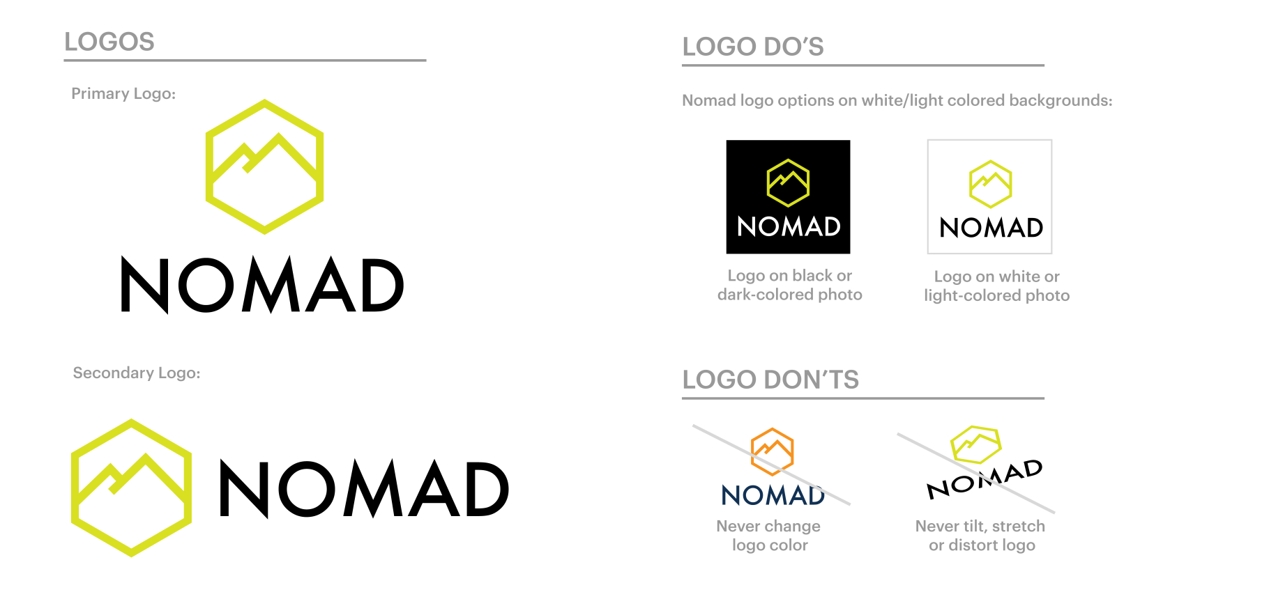 One Page Branding Style Guide, Print Templates, Logos ft. brand