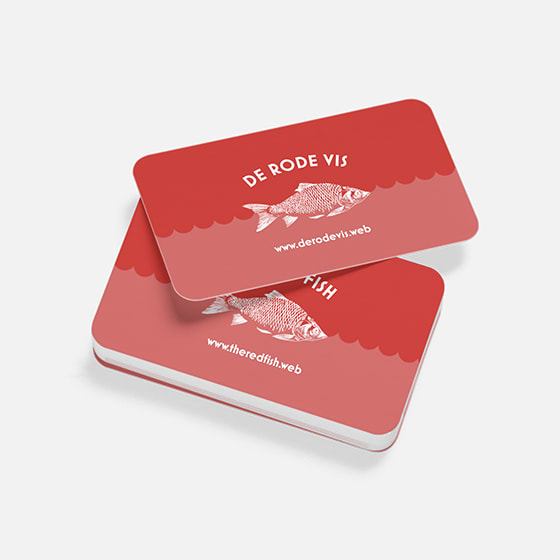 Visitekaartjes met ronde hoeken