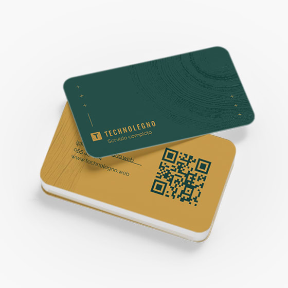 Biglietti da visita con angoli arrotondati