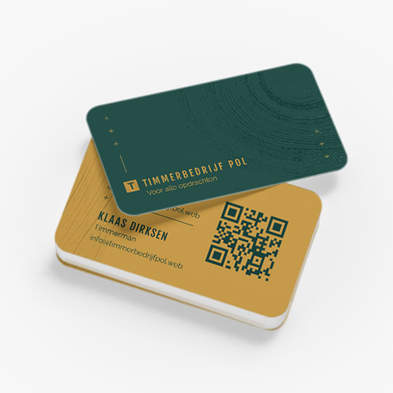 Visitekaartjes met ronde hoeken