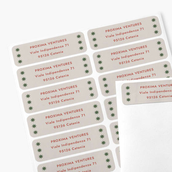 Etichette per indirizzo