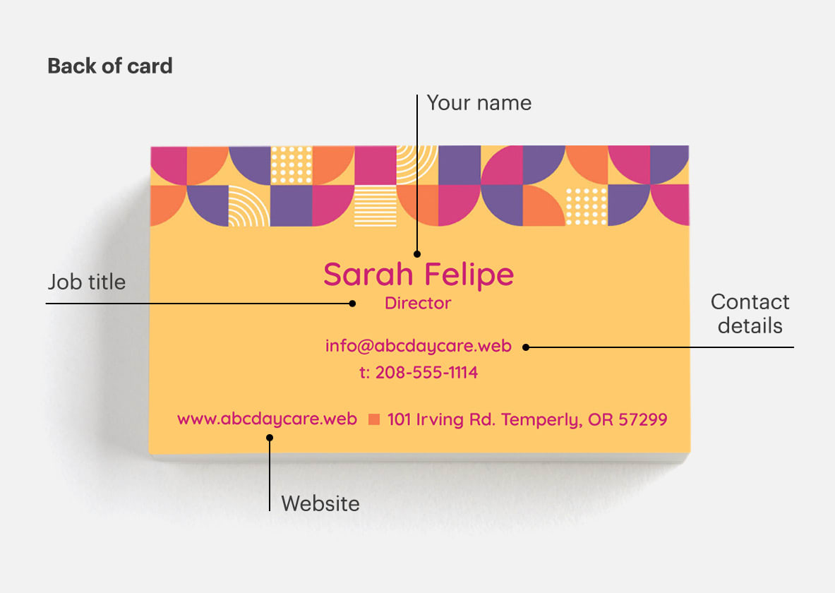 What Information to Put on a Business Card VistaPrint CA