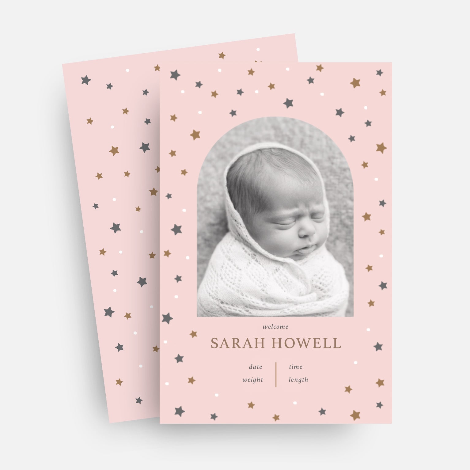 Nickname Intro Birth Announcement Petite Cards by Olivia Raufman