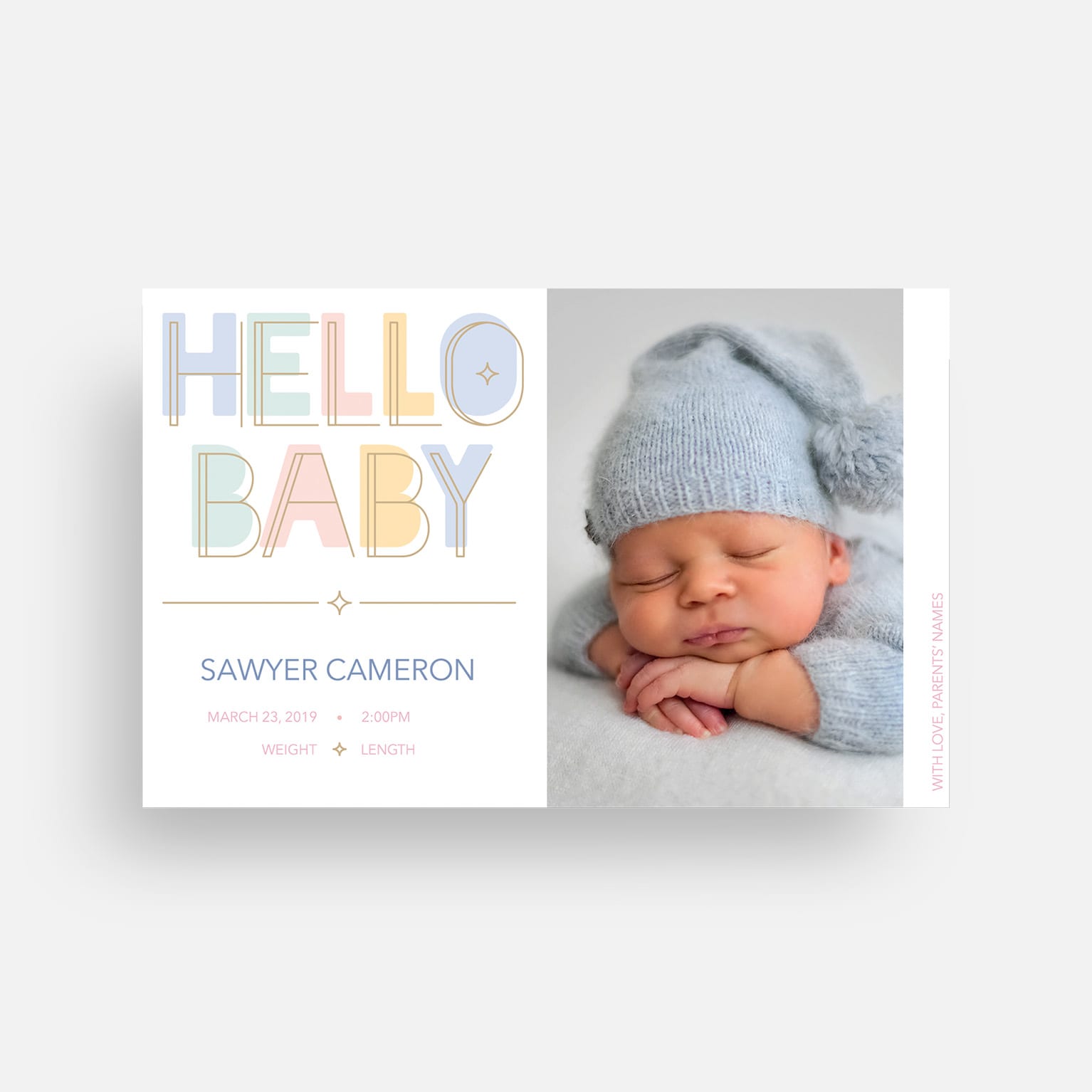 March 2019 hot sale baby announcement