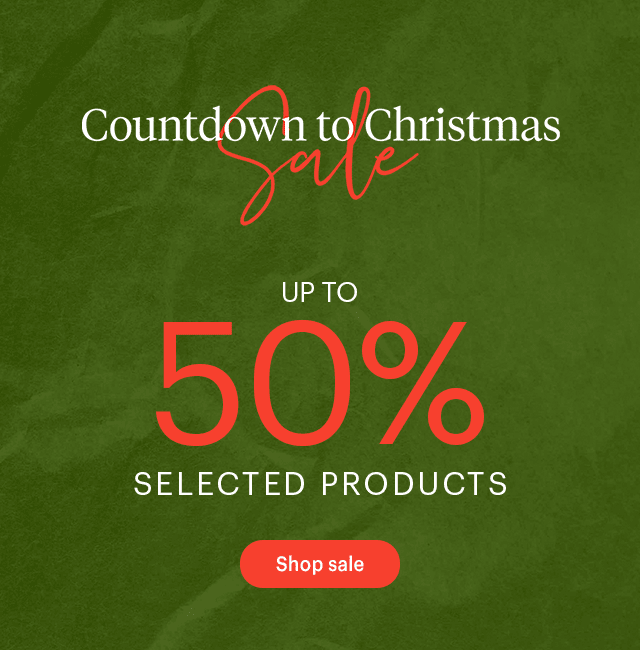 Countwmtmas UPTO 50% SELECTED PRODUCTS 