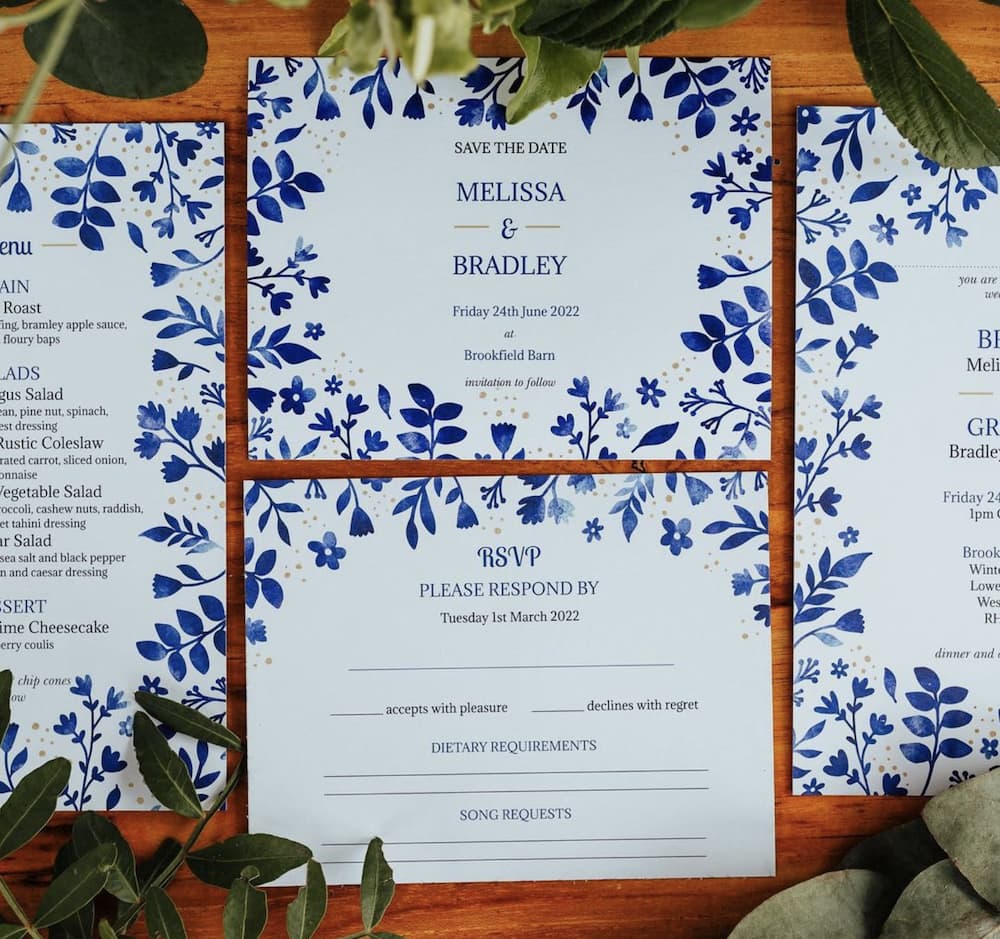 Custom wedding invitations