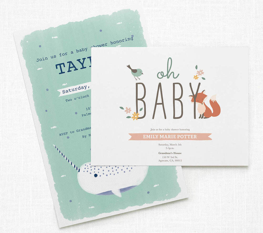 Baby boy sale shower invitations vistaprint