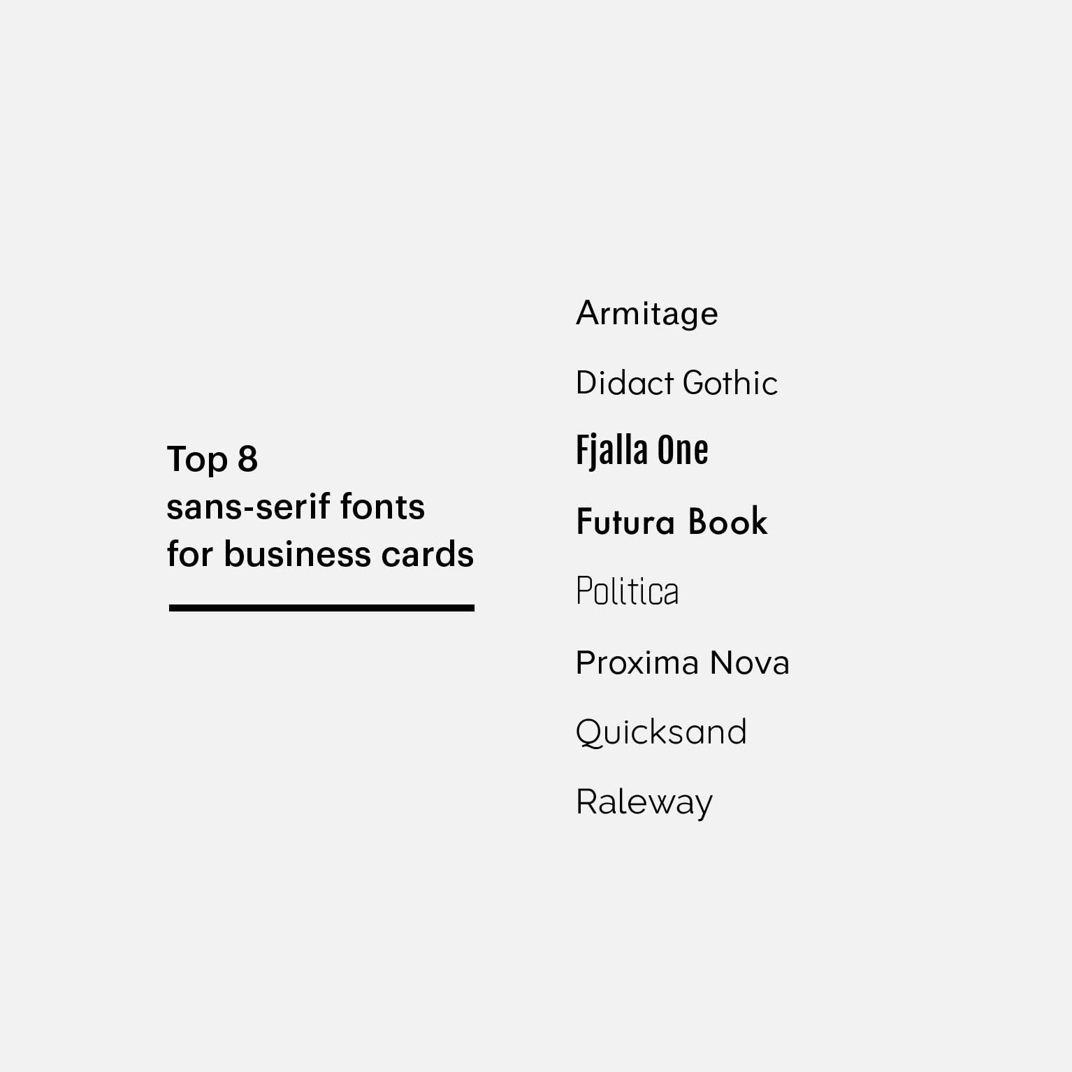 Best Font for Business Cards, Business Card Font Size Vistaprint